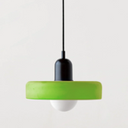 Bauhaus Colored Glass Pendant Light