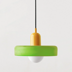 Bauhaus Colored Glass Pendant Light