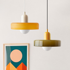 Bauhaus Colored Glass Pendant Light