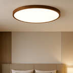 Dark Wood Grain Ceiling Light