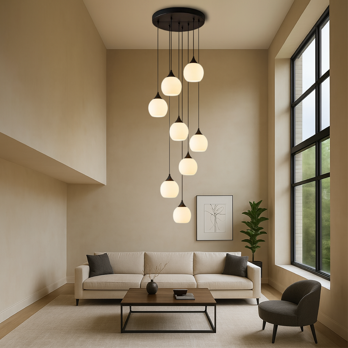 Gade's Villa Staircase Chandelier