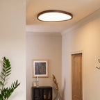 Ultra Thin Dark Wooden Ceiling Light