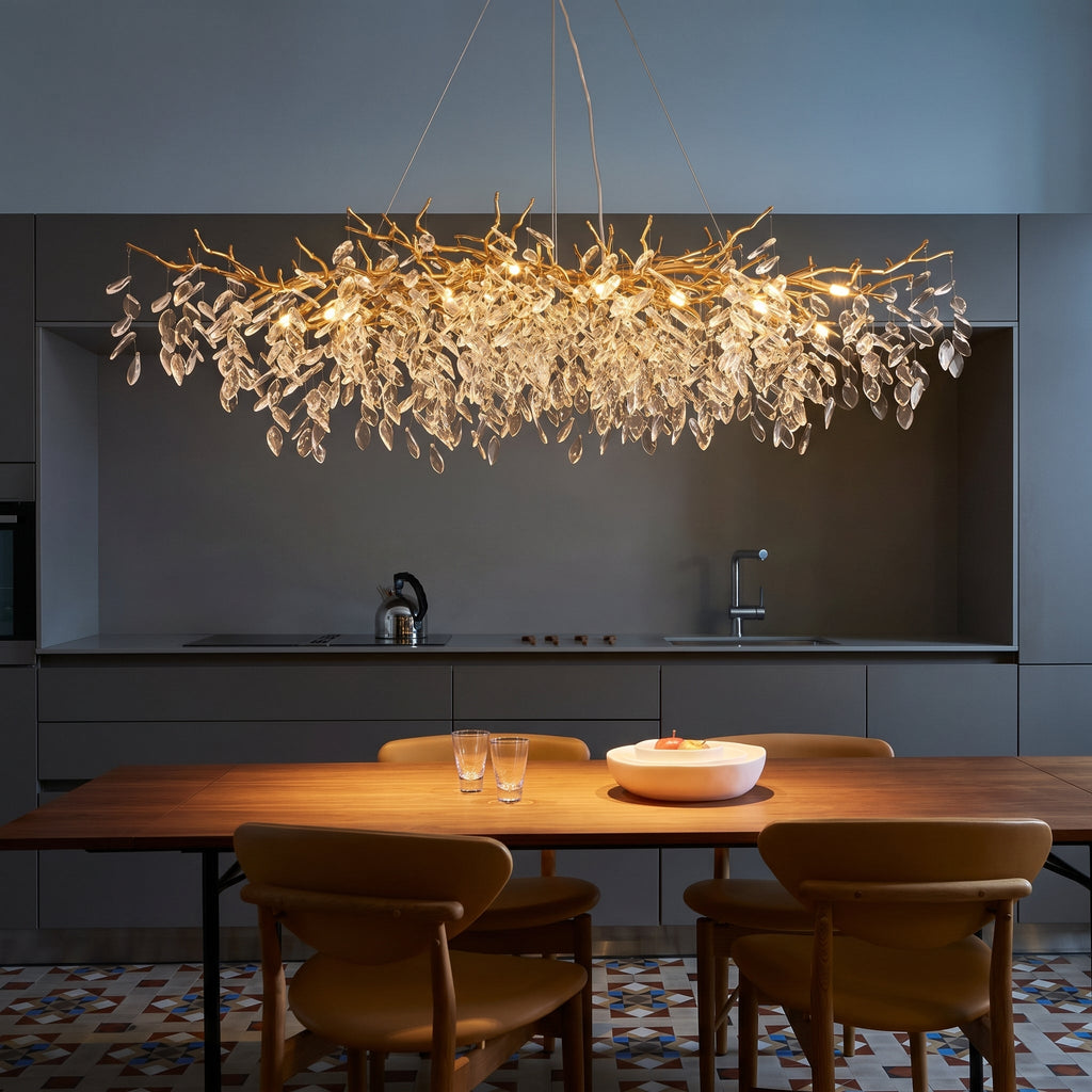 French Style Glass Chandelier