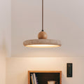 Travertine Wood Pendant Light