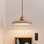 Travertine Wood Pendant Light