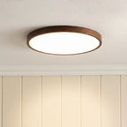 Dark Wood Grain Ceiling Light