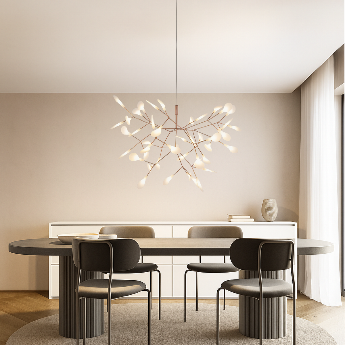 Rose Gold Firefly Pendant Light