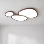 Ultra Thin Dark Wooden Ceiling Light