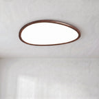 Ultra Thin Dark Wooden Ceiling Light