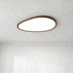 Ultra Thin Dark Wooden Ceiling Light