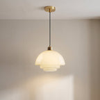 Milky White Glass Pendant Light