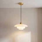 Milky White Glass Pendant Light